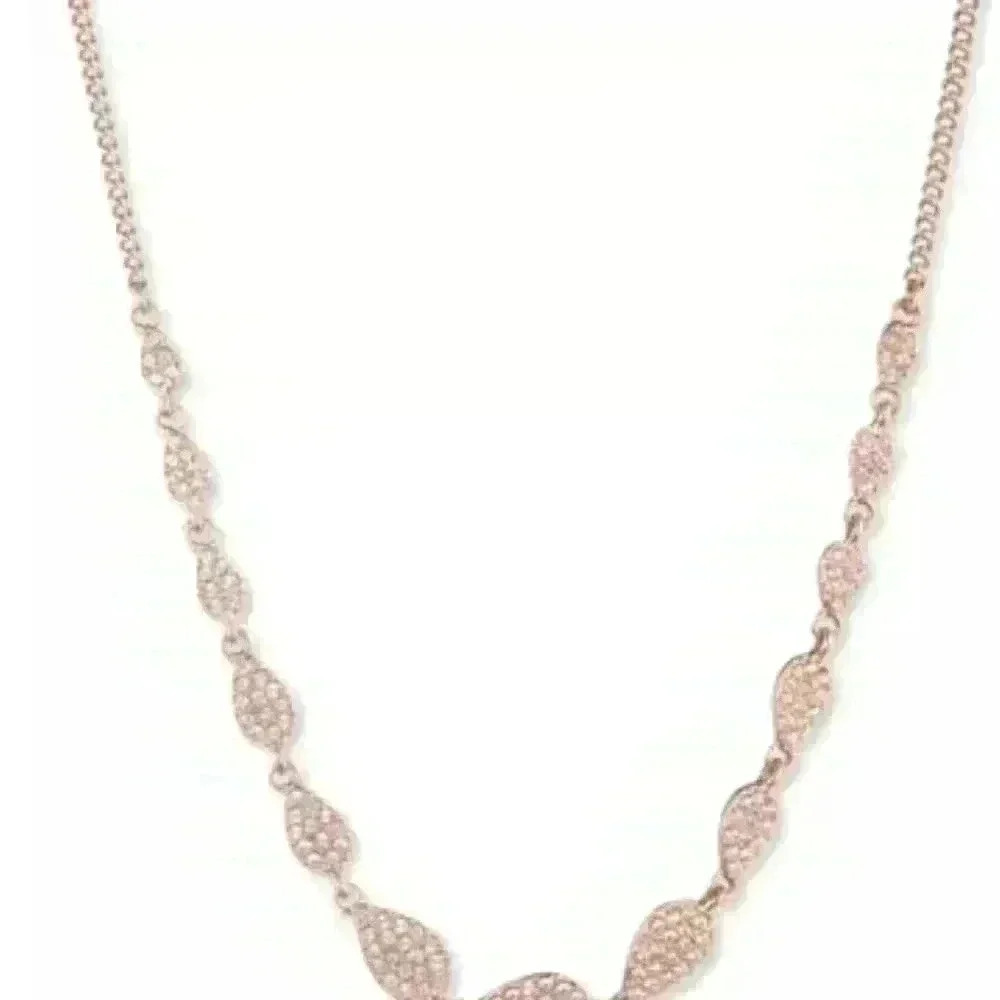 Givenchy Gold Pavé Pear-Shape Statement Necklace - Picture 6 of 8